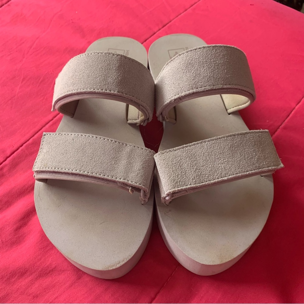 Vans Lavender Platform Slides